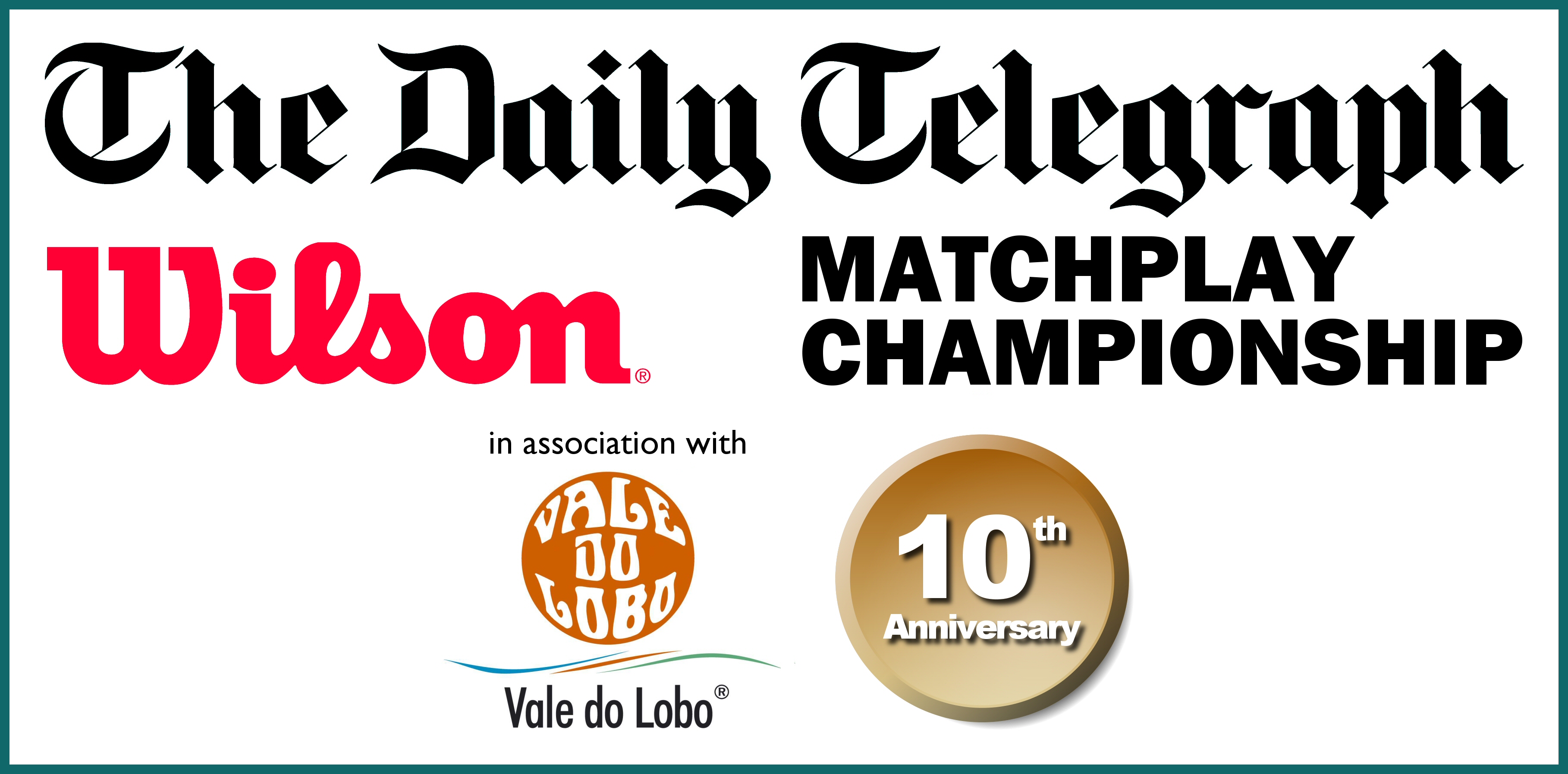 Official logo: 2005 Daily Telegraph Wilson Matchplay Championship, 10th Anniversary year